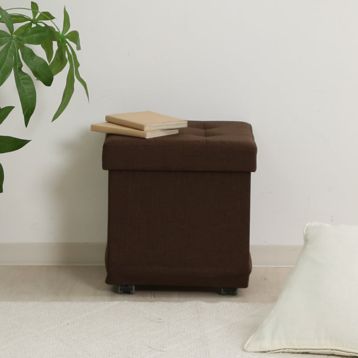 スツール収納キャスター付正方形座面高39.5cmベルクフォールディングベンチ