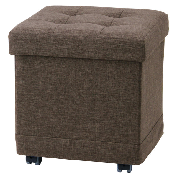 スツール収納キャスター付正方形座面高39.5cmベルクフォールディングベンチ