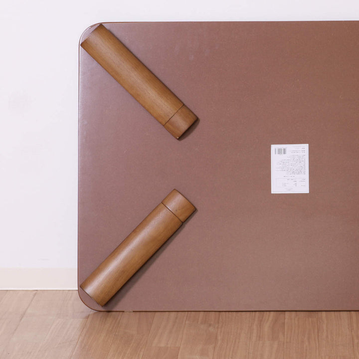 ローテーブル幅105×奥行75×高さ33・38cm軽量折りたたみ座卓継脚付