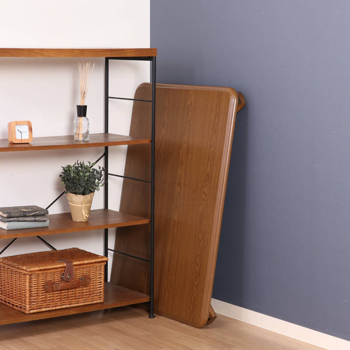 ローテーブル幅105×奥行75×高さ33・38cm軽量折りたたみ座卓継脚付