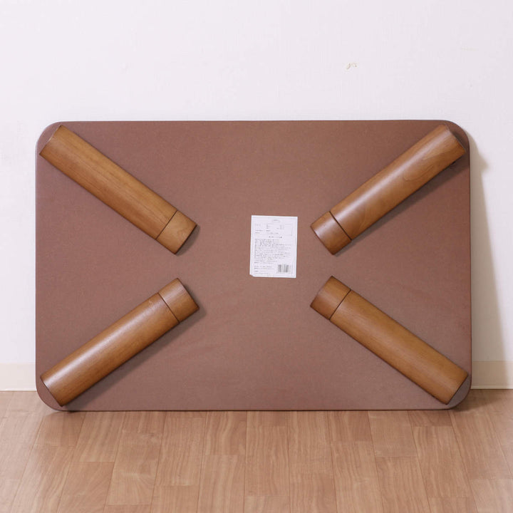 ローテーブル幅90×奥行60×高さ33・38cm軽量折りたたみ座卓継脚付