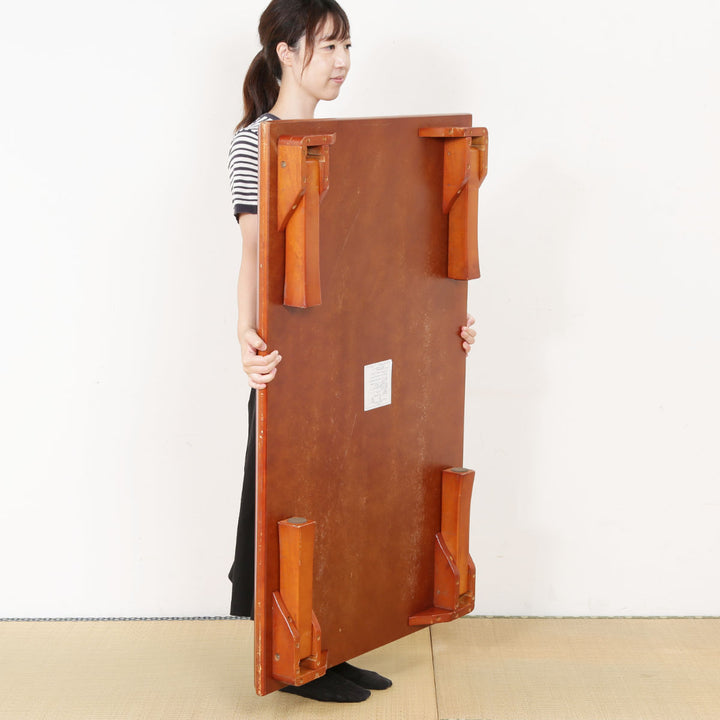 ローテーブル幅120×奥行75×高さ34cm折脚和風座卓