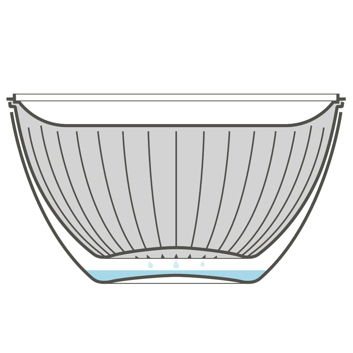 ザルボウル3点セット20cm電子レンジ対応atomico