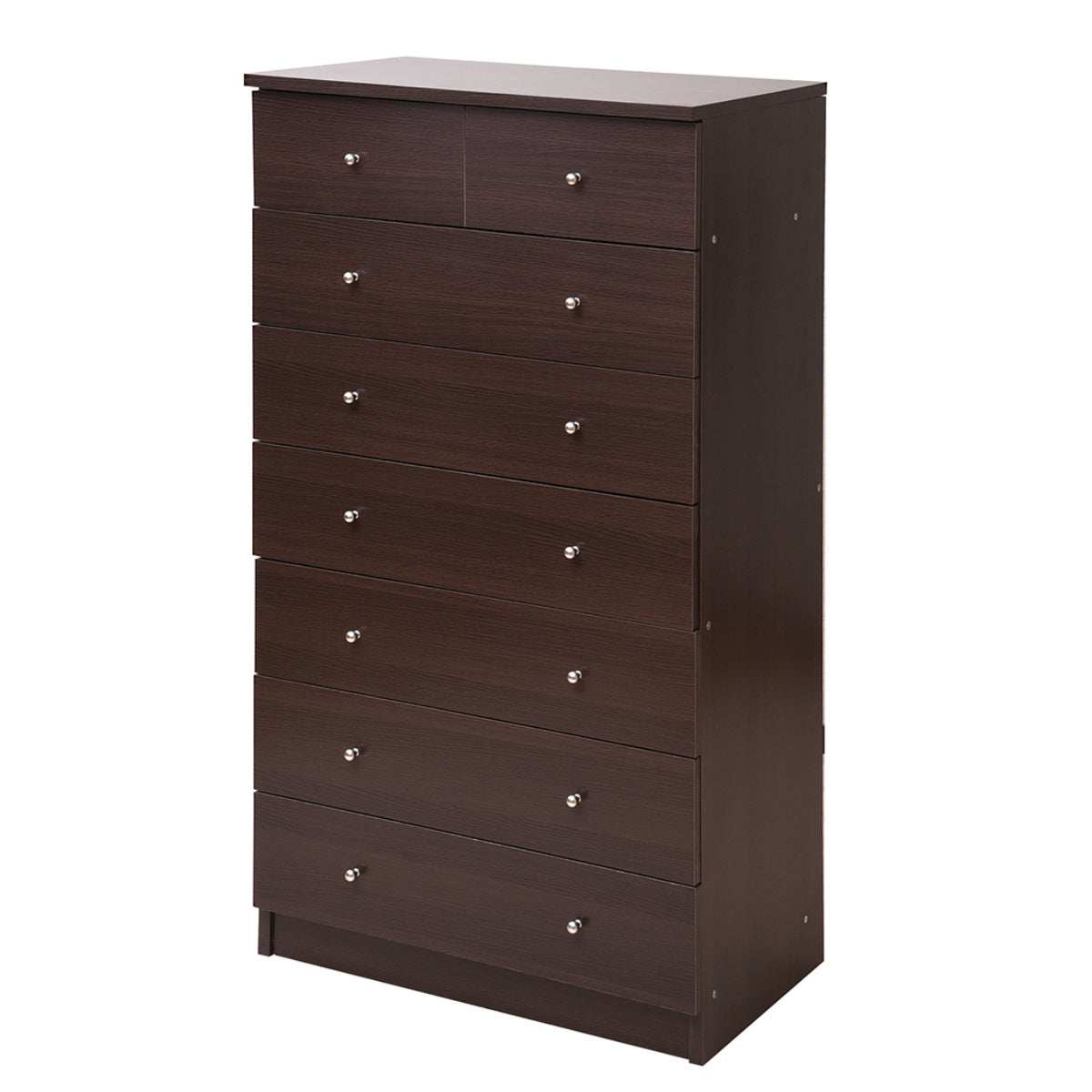 ★チェスト 7段★ 幅60cm　奥行40.5cm　高さ136cm　ダークブラウン チェスト 幅60cm 7段 カラフル シック – ハウジー