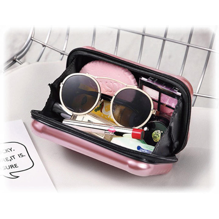 ポーチミニスーツケース型マルチポーチ内ポケット保護丈夫