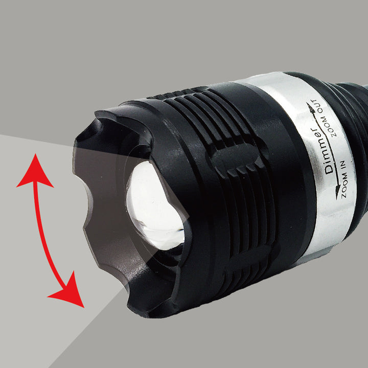 懐中電灯COBズームライトワイド照射スポット照射75ルーメン
