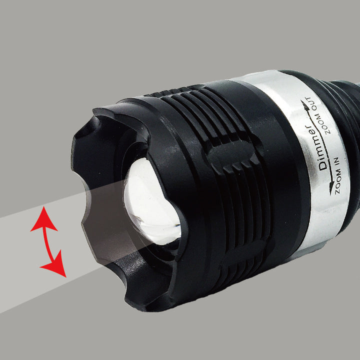 懐中電灯COBズームライトワイド照射スポット照射75ルーメン
