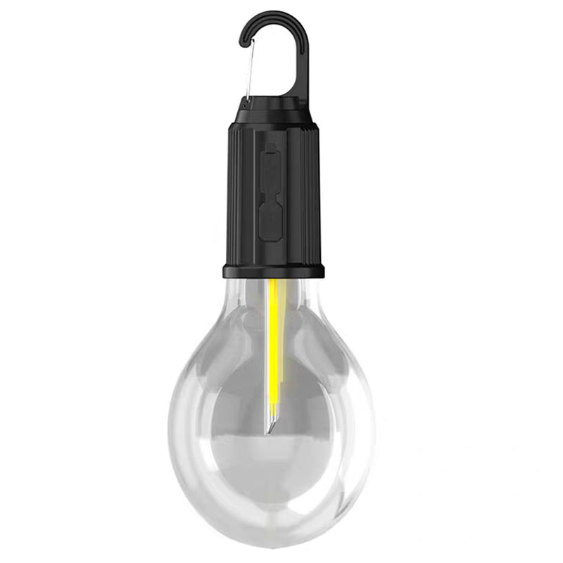 充電式ライトUSB充電式電球型ライトカラビナ付き60～200ルーメン