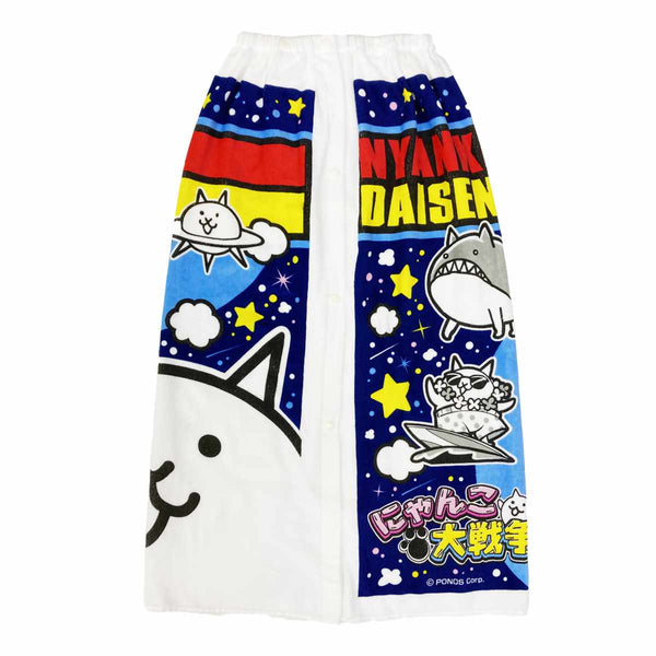 巻きタオルにゃんこ大戦争80×110cm