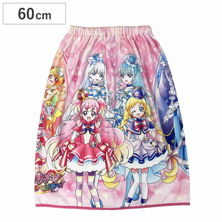 巻きタオルプリキュアオールスターズマイクロファイバー60×110cm