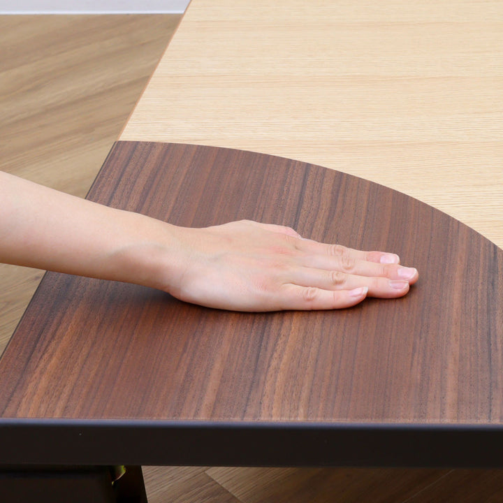 ローテーブル折りたたみ角型幅135cmアース