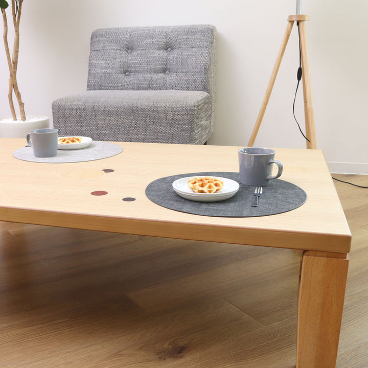 ローテーブル折りたたみ角型幅135cmアース