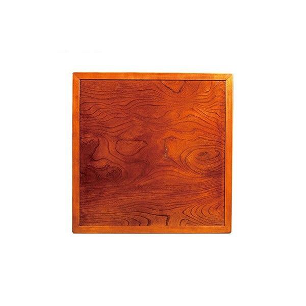 こたつ用天板幅80cm正方形木製ケヤキ突板両面仕上日本製