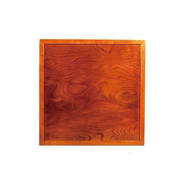 こたつ用天板幅90cm正方形木製ケヤキ突板両面仕上日本製