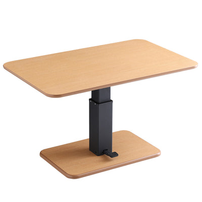 リビングテーブル 昇降テーブル 幅119.5cm ガス圧 無段階ペダル式