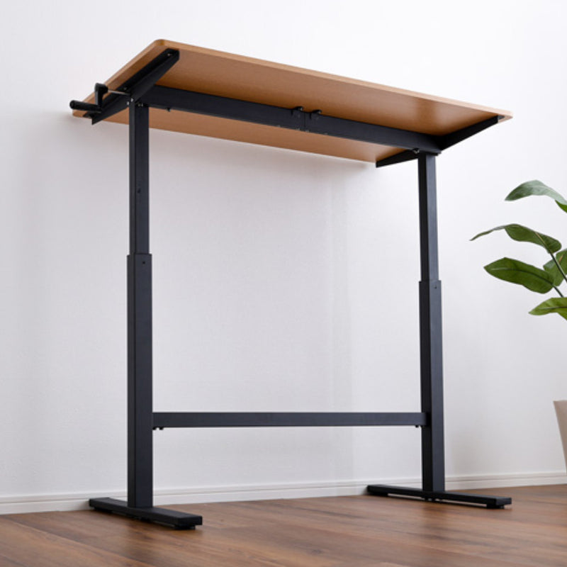 無段階手動式昇降テーブル シャビーオーク[7648] 無段階手動式昇降テーブル シャビーオーク[7648] 【公式通販】