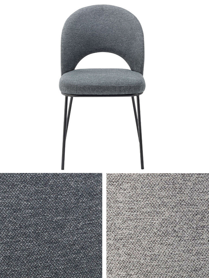 ダイニングチェア座面高46cmスチール脚