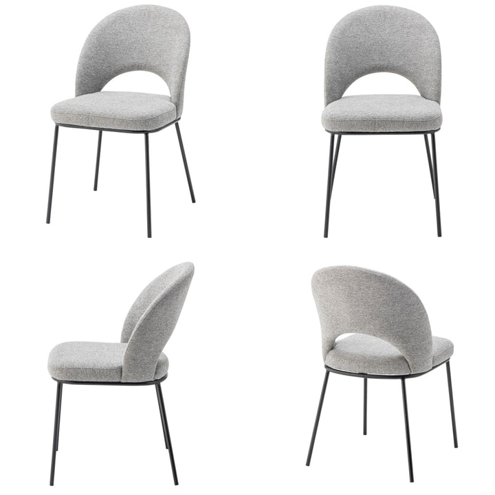 ダイニングチェア座面高46cmスチール脚