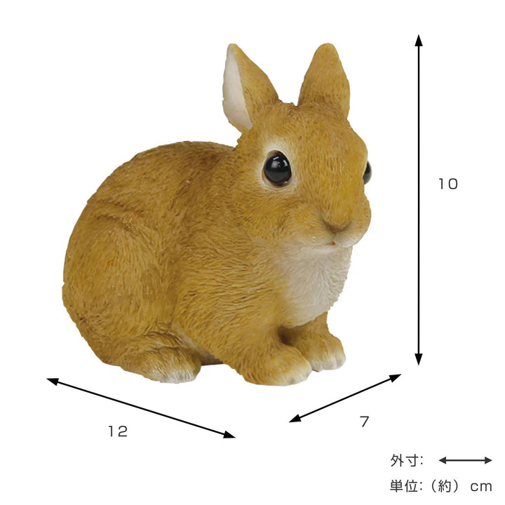 オブジェウサギペットバンク貯金箱