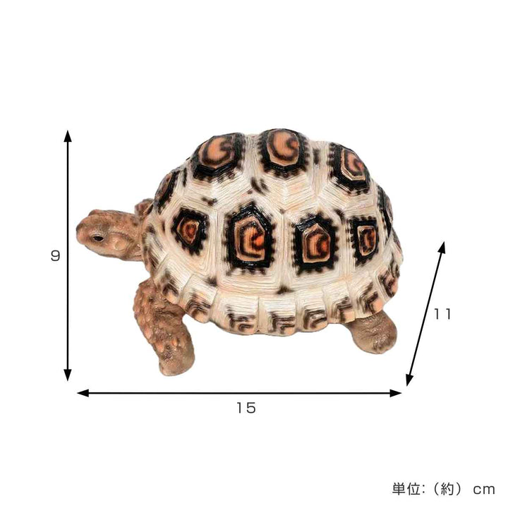 オブジェソマリアヒョウモンリクガメペットバンク貯金箱