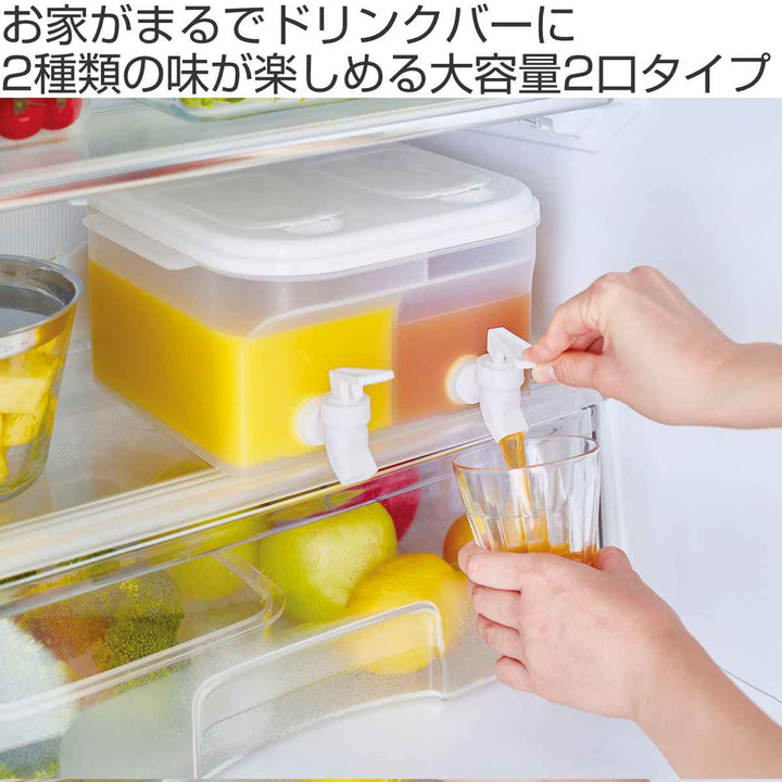 ドリンクサーバー2口タイプ4Lソソギーナプラスチック