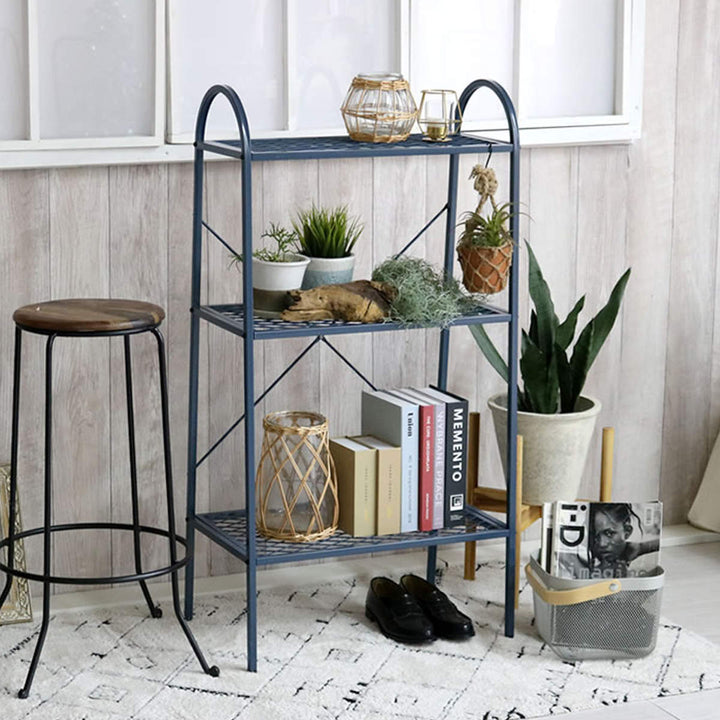 オープンスチールラック3段メッシュ撥水ガーデン