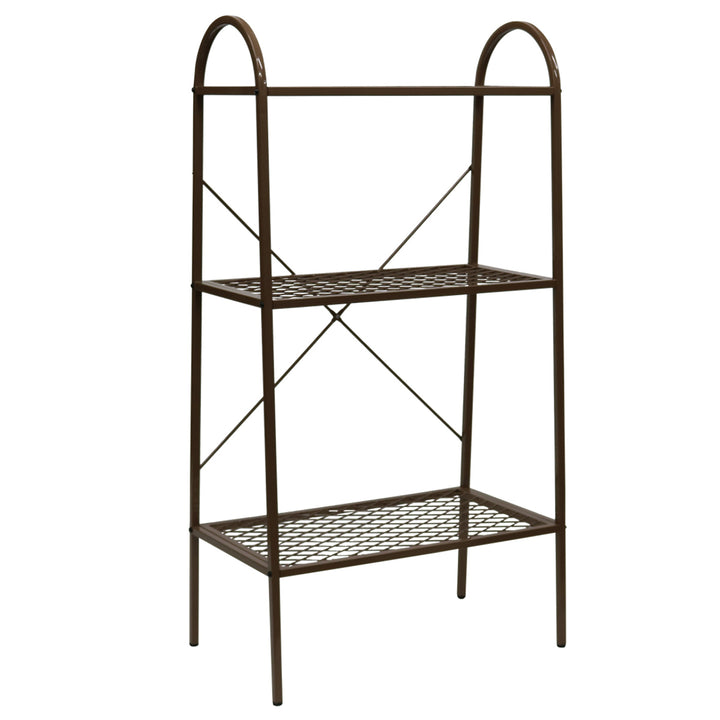 オープンスチールラック3段メッシュ撥水ガーデン