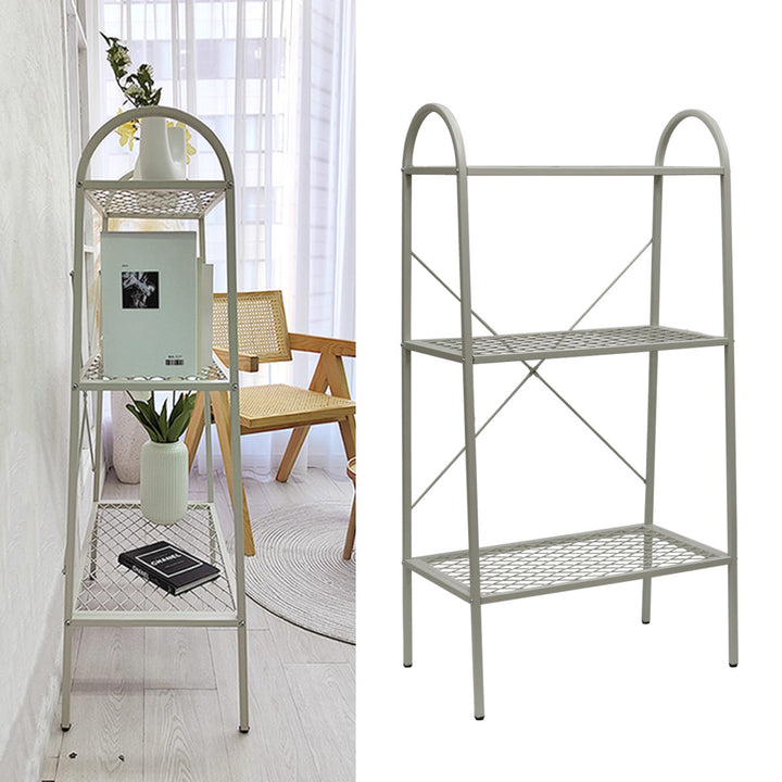 オープンスチールラック3段メッシュ撥水ガーデン