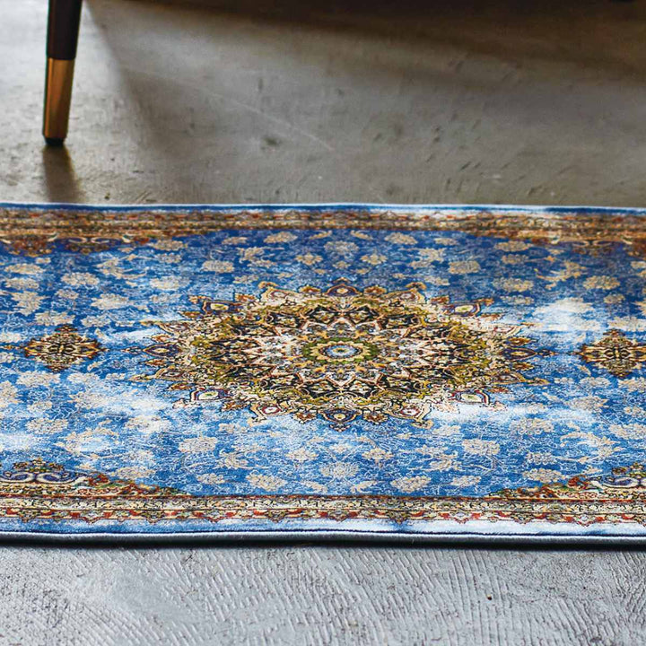 インテリアマットラグマットミュゼウィルトン織り50×80cmメダリオン柄