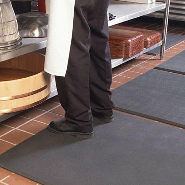 【法人限定】 クッションマット 業務用 疲労軽減 オーソマット 穴なし 51×84cm グレー