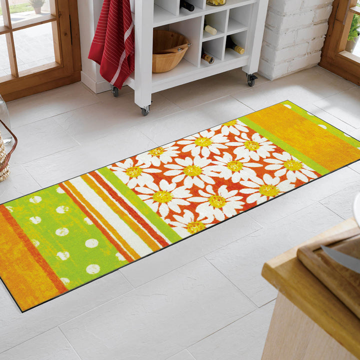 キッチンマットwash＋dryウォッシュアンドドライBellis屋内屋外兼用60×180cm