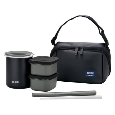 保温弁当箱 サーモス(thermos) DBQ-362 820ml 箸付き ポーチ付
