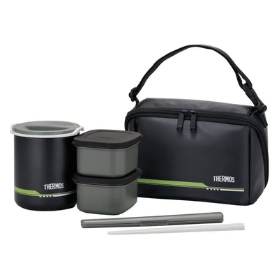 保温弁当箱 サーモス(thermos) DBQ-502 1100ml 箸付き ポーチ付