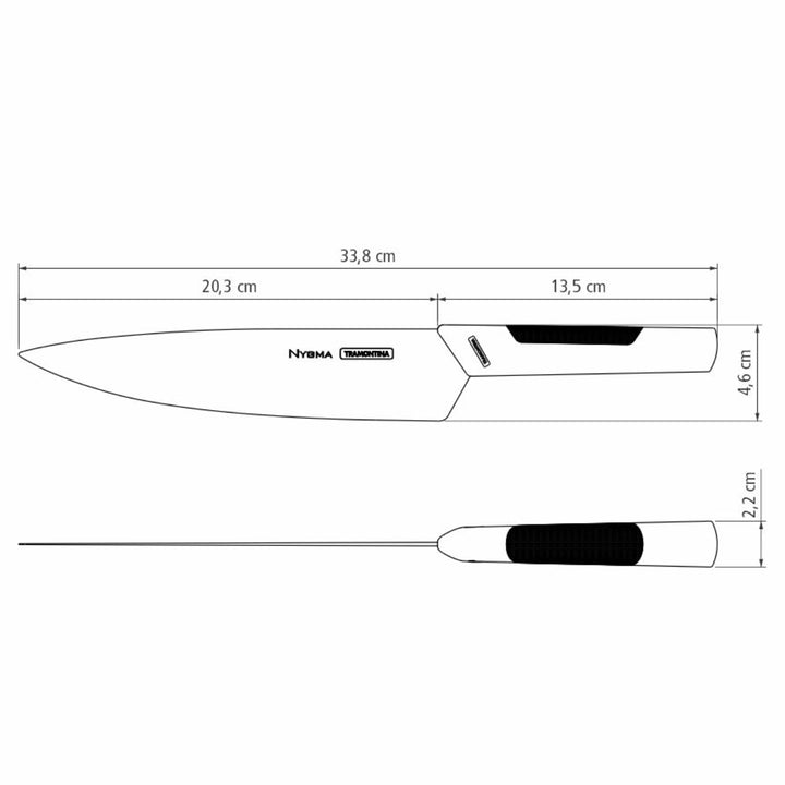 牛刀20.2cmニグマブラック超軽量トラモンティーナ8インチ