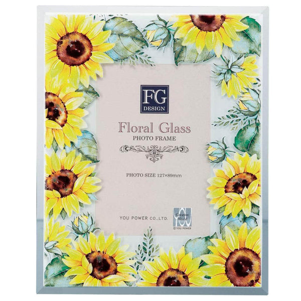 フォトフレームFGデザインL判花単種ガラス