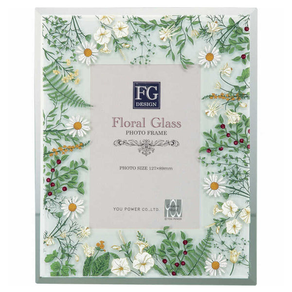 フォトフレームFGデザインL判花複数種ガラス