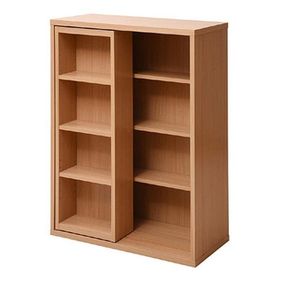 本棚 幅60cm 4段 スライド書棚 ボックスラックシリーズ