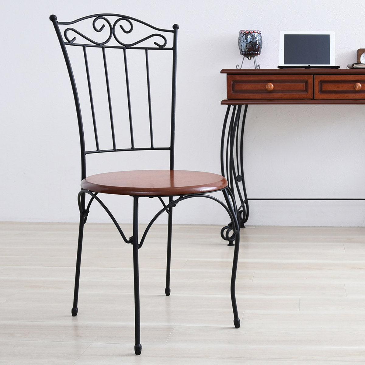 ダイニングチェア 座面高42cm ロートアイアン 姫系 – ハウジー