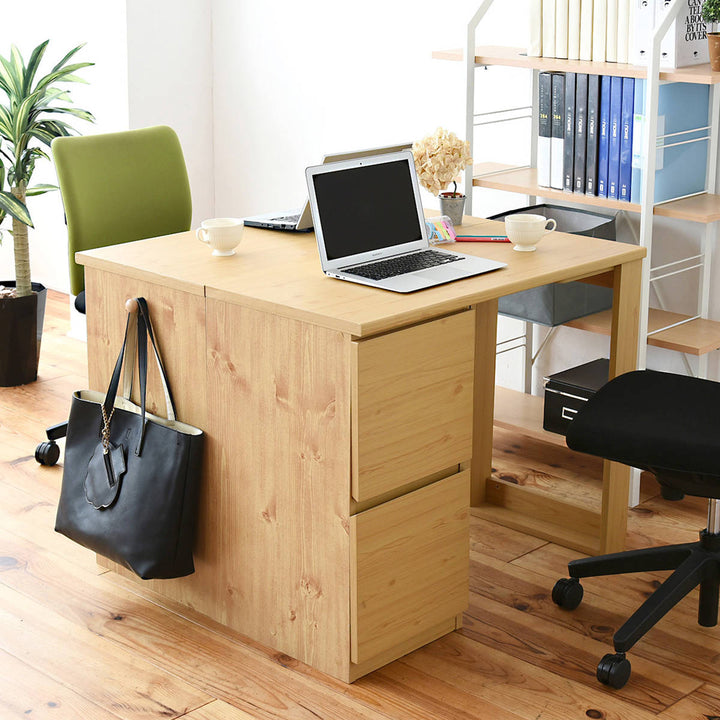 学習机コンパクトツインデスク勉強机witsラック・チェスト付