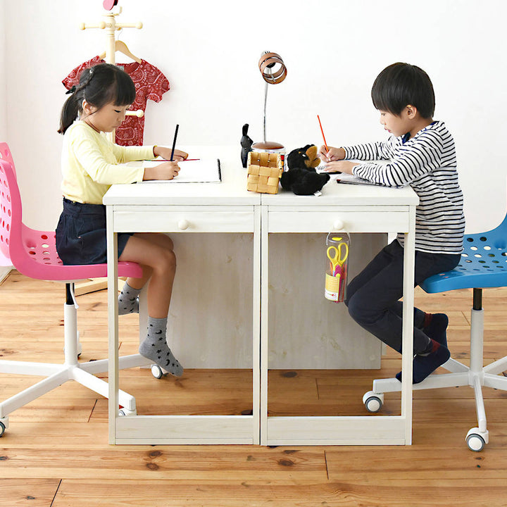 学習机コンパクトツインデスク勉強机witsラック付
