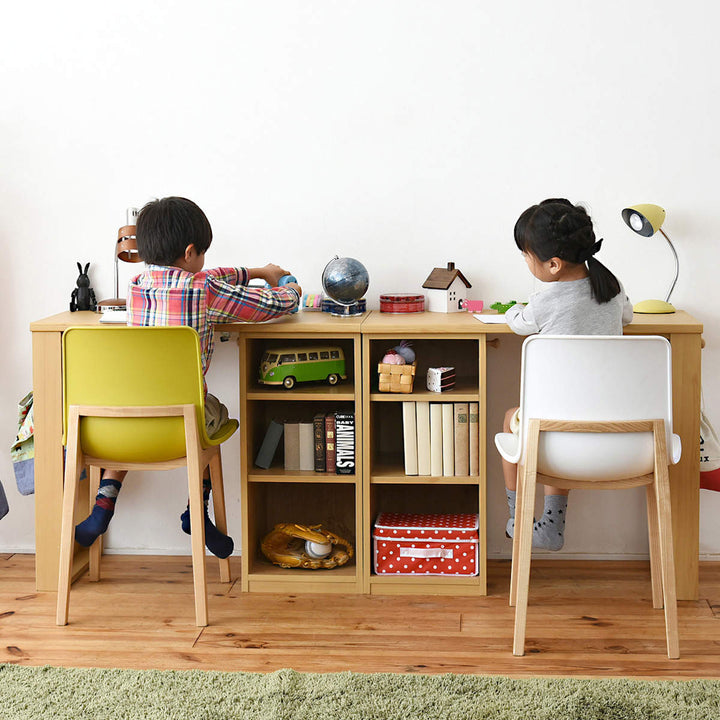 学習机コンパクトツインデスク勉強机witsラック付