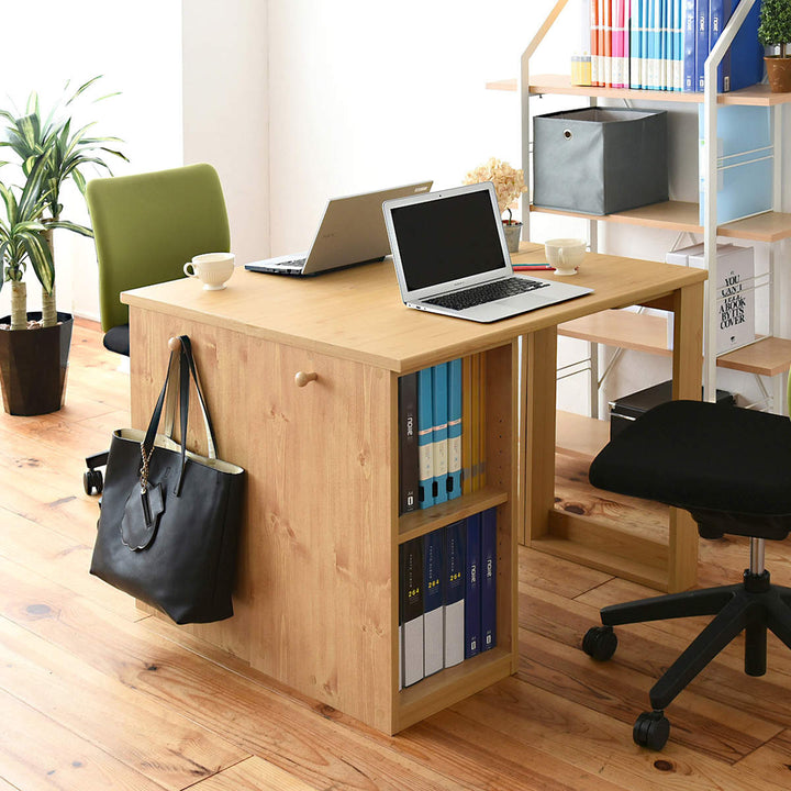 学習机コンパクトツインデスク勉強机witsラック付