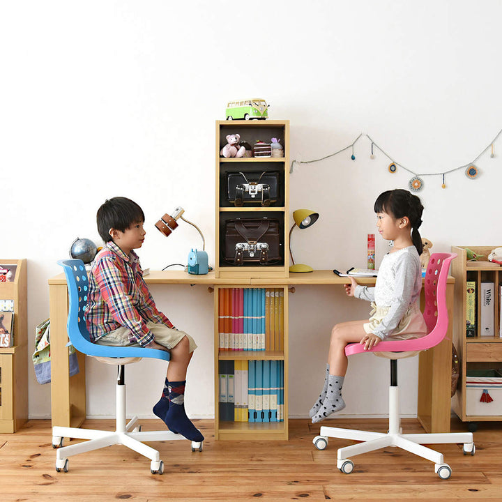 学習机コンパクトツインデスク勉強机witsラック付