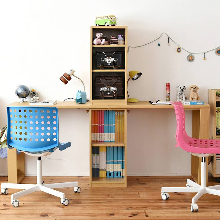 学習机コンパクトツインデスク勉強机witsラック付