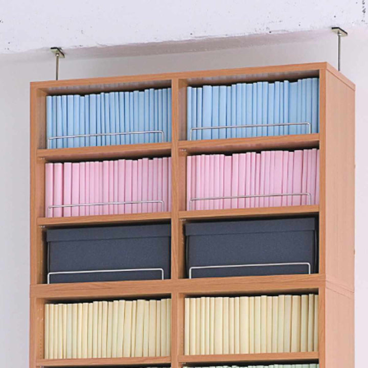 上置き棚本棚幅81cm全棚可動ブックガード付