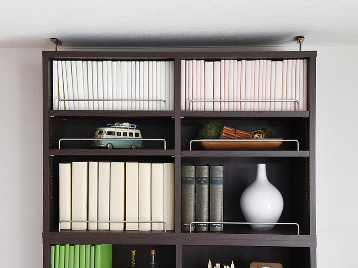 上置き棚本棚幅81cm全棚可動ブックガード付