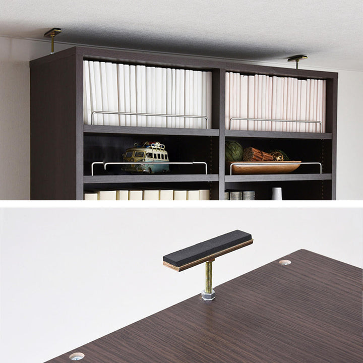 上置き棚本棚幅81cm全棚可動ブックガード付