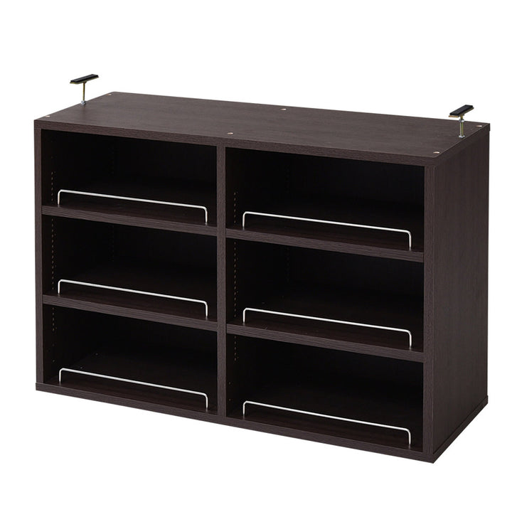 上置き棚本棚幅81cm全棚可動ブックガード付