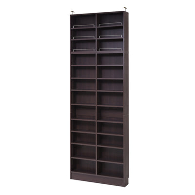 本棚 幅81cm 上置きセット 1cmピッチ ブックシェルフ スリム 薄型 オープン棚