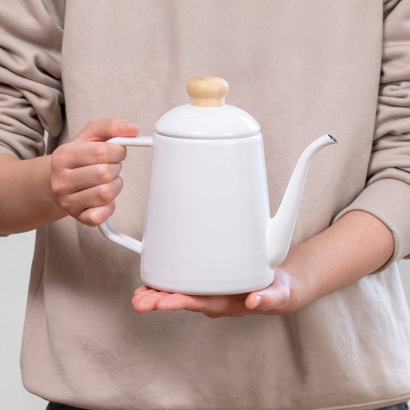 ドリップケトル 1L IH対応 Cotton Plus 富士ホーロー ドリップポット Honey Ware